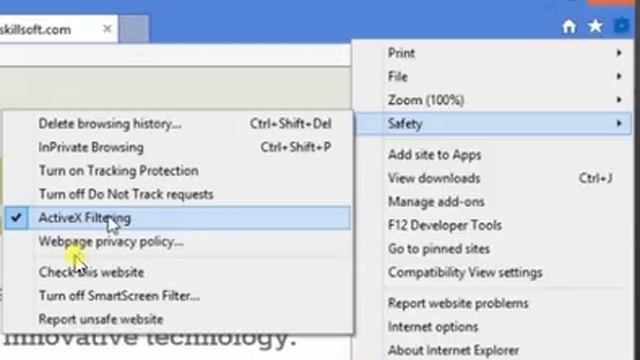 How to turn off activeX filtering in internet explorer смотреть онлайн
