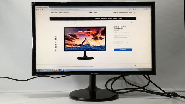 Samsung S22F350FHU Full HD LED Monitor 21.5/22 inch recenzija review смотреть онлайн