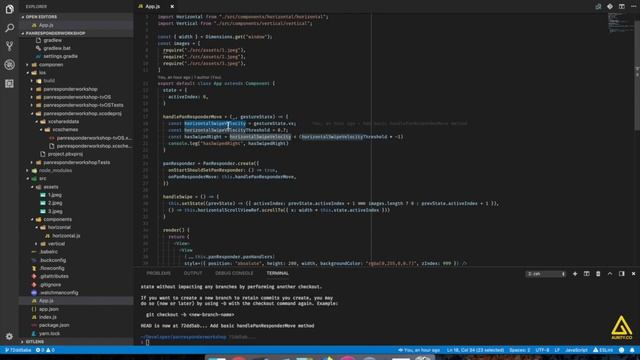 Create an Advanced Component Using React Native's Built-in PanResponder and Animated APIs смотреть онлайн