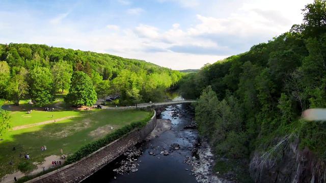 Croton Gorge Dam | New York | Drone flight смотреть онлайн