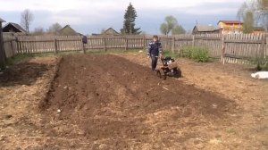 Мотоблок ОКА с плугом