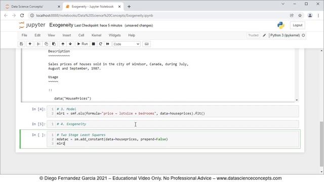 Exogeneity. Wu-Hausman and Sargan Tests in Python (Jupyter) смотреть онлайн