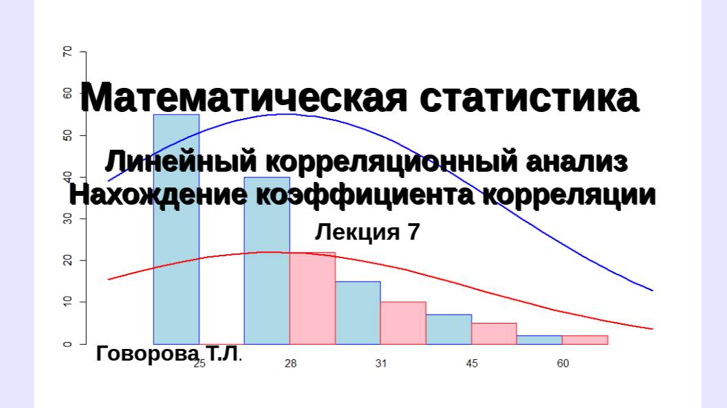 Линейный корреляционный анализ. Нахождение коэффициента корреляции смотреть онлайн