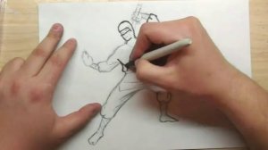 КАК НАРИСОВАТЬ НИНДЗЯ. How to draw ninja