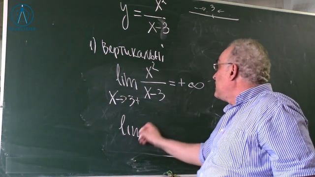 Курс 9. Заняття №8-3. Асимптоти графіка функції. Рівняння асимптот. Алгебра і початки аналізу 10. смотреть онлайн