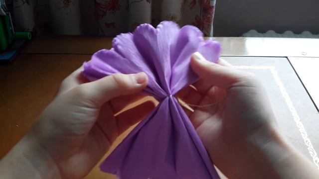 Красивый цветок из гофрированной бумаги (легко) смотреть онлайн