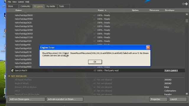 Please help, GMOD 9 engine error смотреть онлайн