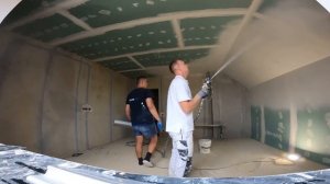 Механизированное шпаклевание. Шнековый аппарат. Graco/ Aspro