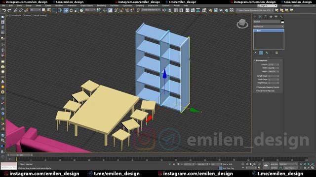 04 Моделирование шкафа 3DS Max очень простой урок Шкаф #уровень1 смотреть онлайн