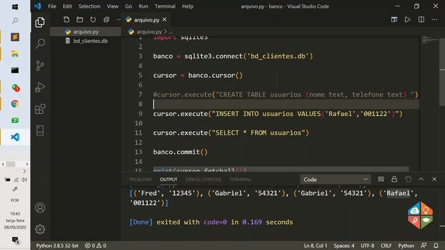 Estudando sqlite3 com python - básico смотреть онлайн