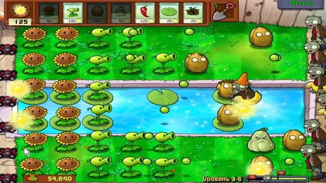 (БЕЗ МИКРОФОНА) Тихий стрим ► Plants vs Zombies (lvl. 3)