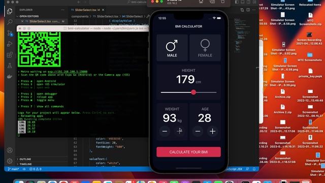 BMI Calculator mobile app built with React Native and Expo смотреть онлайн