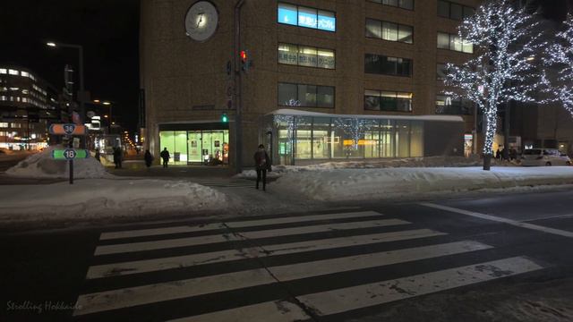[4K HDR] 札幌駅前通りイルミネーション2024を散策 / Strolling in Sapporo Station Street Illumination (Hokkaido, Japan) смотреть онлайн