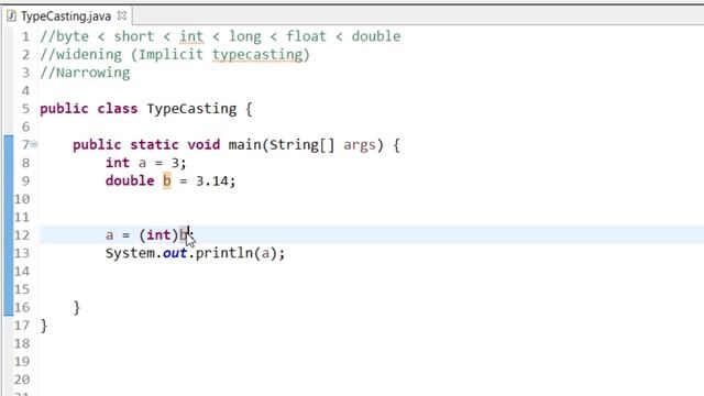 Java Tutorials: Type Casting in Java смотреть онлайн