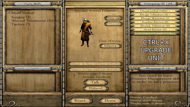 Mount and Blade Warband Cheat Codes смотреть онлайн