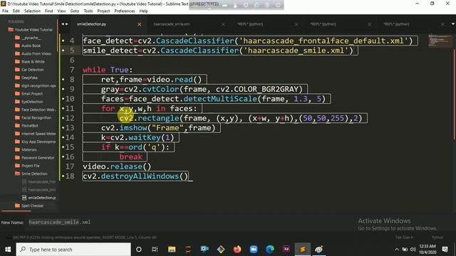 Smile Detection Using Python & Opencv | KNOWLEDGE DOCTOR | Mishu Dhar смотреть онлайн