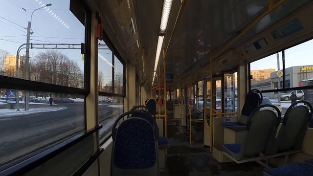 Трамвай "3711 по 40 с иной стороны к пл. Мужества" СПб 13-*: 71-623-03 (УКВЗ) 3711 по №40 (21.02.23 смотреть онлайн