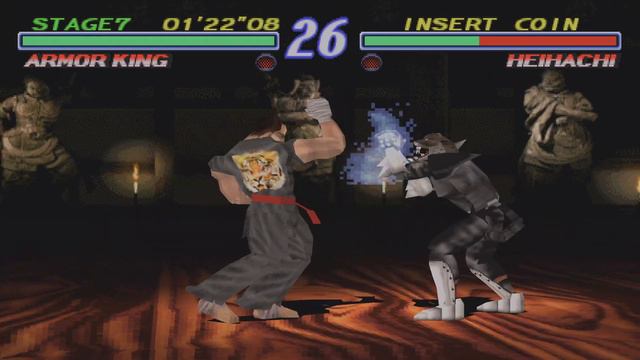 MAX-IG1 - Tekken 2 - Armor King - Arcade Mode - (Game-Play) смотреть онлайн