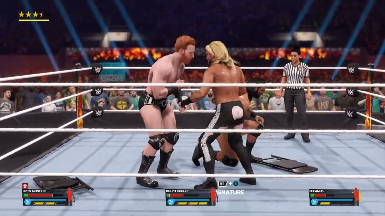 WWE2K23 Drew McIntyre vs Dolph Ziggler vs Sheamus смотреть онлайн