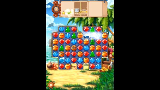 Pirates and Pearls iPad Game Walkthrough || Level 4 || No Power ups Used смотреть онлайн