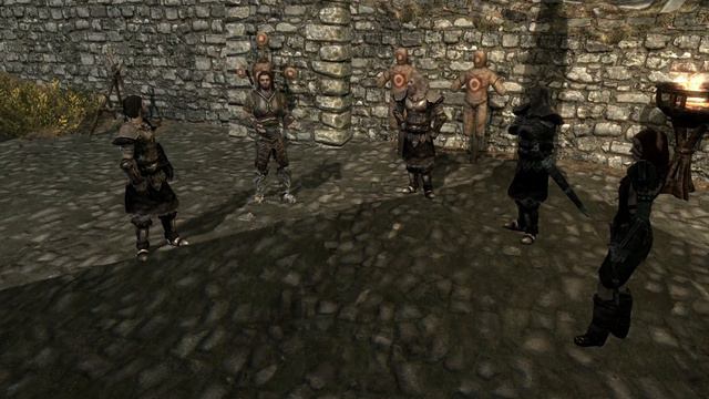 Skyrim - соратники принимают в свой круг нового бойца. смотреть онлайн