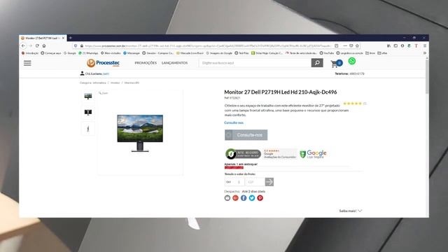 Monitor 27 Dell P2719H смотреть онлайн