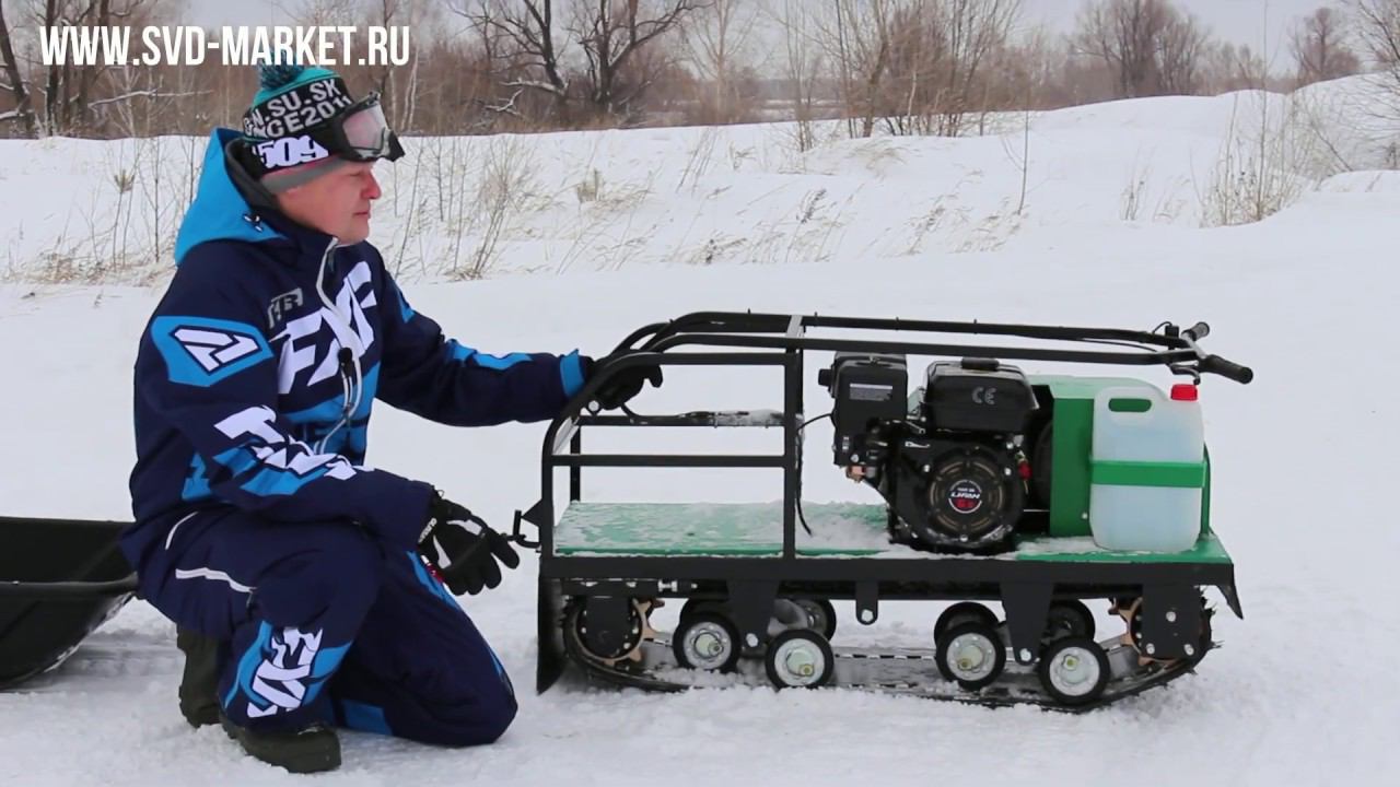 МОТОБУКСИРОВЩИК В ГЛУБОКОМ СНЕГУ обзор и тесты ЩУКАРЬ смотреть онлайн