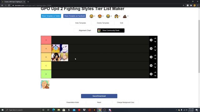 GPO Upd 2 Fighting Style Tier List