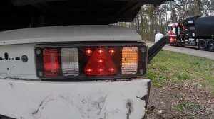 Полуприцеп, замена фонаря.