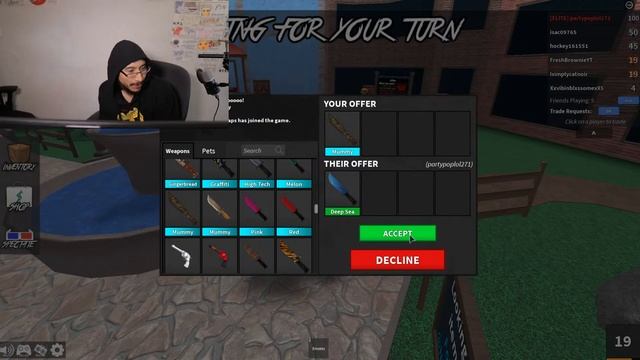 SLICING UP FANS WITH COOKIEBLADE GODLY IN MURDER MYSTERY 2!! смотреть онлайн