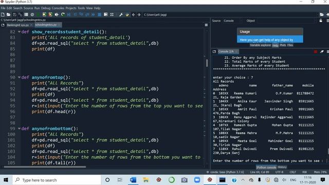 SCHOOL MANAGEMENT PROJECT in PYTHON-Project on SCHOOL MANAGEMENT in PYTHON & MYSQL- Class XII смотреть онлайн