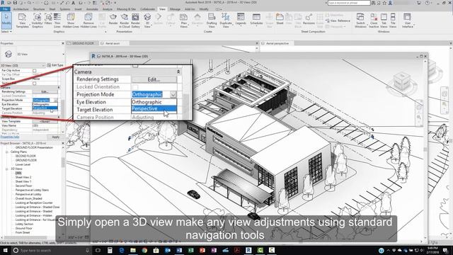 What's New in Revit 2019: Projection Modes смотреть онлайн