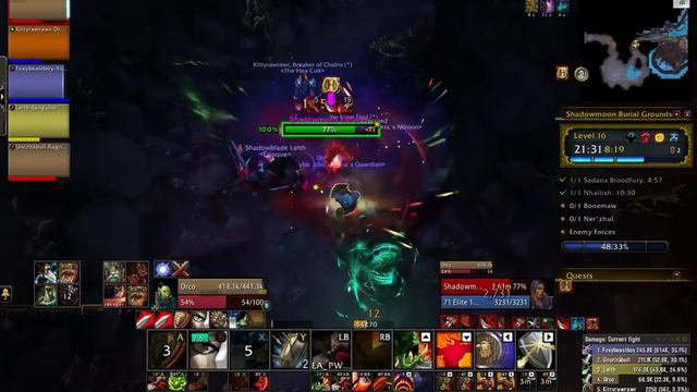 World Of Warcraft Dragonflight Shadowmoon Burial Grounds Mythic+16 Steam Deck 9W Gameplay