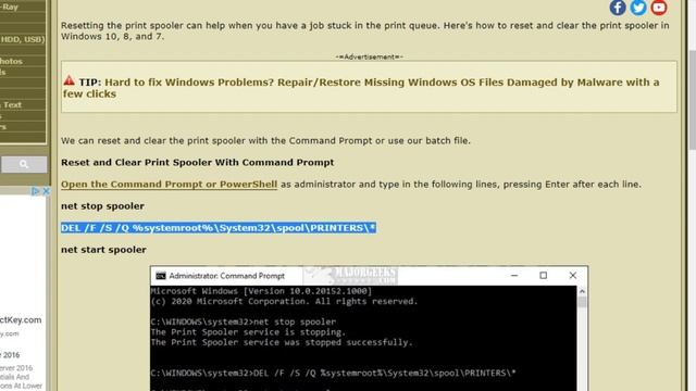 How to Reset and Clear Print Spooler in Windows смотреть онлайн