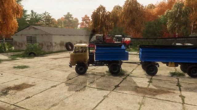 FS22 Малиновка. Колхоз. Октябрь, уборка кукурузы огромным комбайном New Holland CR 10.90 Revelation смотреть онлайн