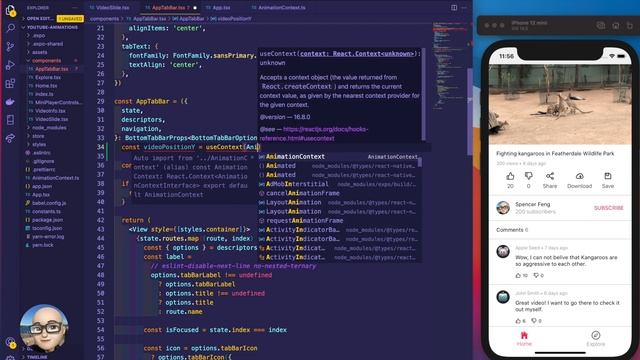 (4/4) YouTube Floating Video Animations in React Native смотреть онлайн