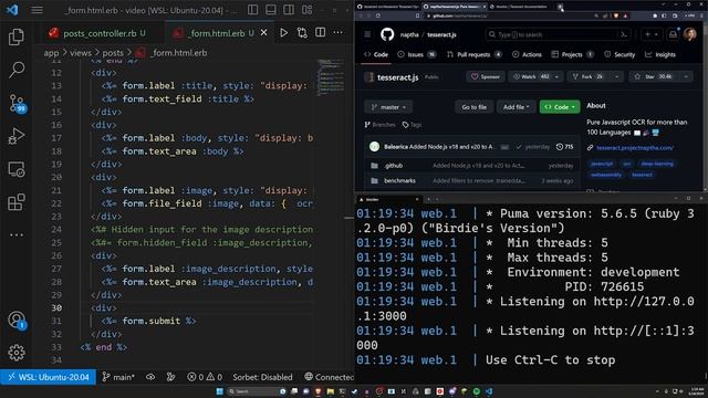 Parse Text from Images using OCR with Tesseract.js | Ruby on Rails 7 Tutorial смотреть онлайн