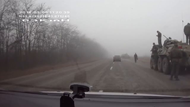 Колонна русских войск. Граница Ставропольского края и КБР. смотреть онлайн