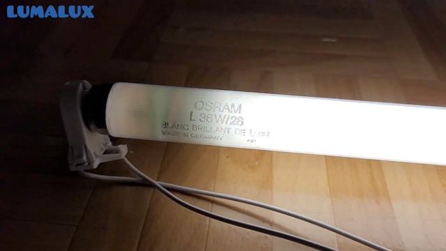 EOL fluorescent tube electronic ballast #2: OSRAM LUMILUX L36W/28 Blanc Brillant De Luxe T8 смотреть онлайн