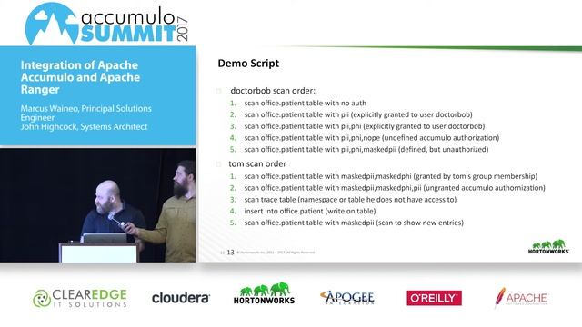Integration of Apache Accumulo and Apache Ranger смотреть онлайн