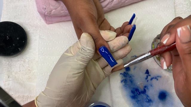 EASY Blue Croc Print Design | Watch me work | NAILZ ON NAILZ смотреть онлайн