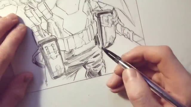 Drawing Levi Ackerman NEW Cyberpunk Redesign! Attack On Titan | Anime Manga Sketch смотреть онлайн