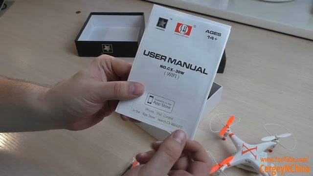 Посылки из Китая. Купил квадрокоптер с WIFI! Cheerson CX-30W из Tinydeal смотреть онлайн