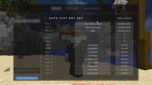 Best LUNAR CLIENT Settings for FPS/Minecraft! | Lunar Profile Release!!