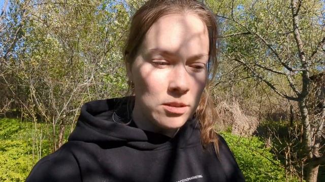 первый раз искупали собаку, собираю крапиву на суп и наш дом в деревне