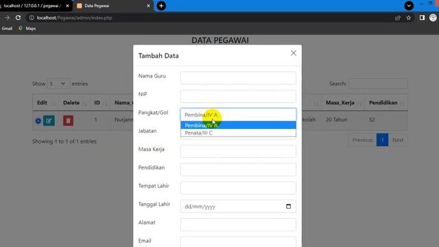 CRUD Datatable PHP MySQL | Export and List Option | Part 3 смотреть онлайн