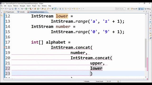 generate password in java смотреть онлайн