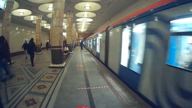 Отправление ПАРАДНОЙ 81-765.2/766.2/767.2 "Москва 2" со станции Киевская смотреть онлайн