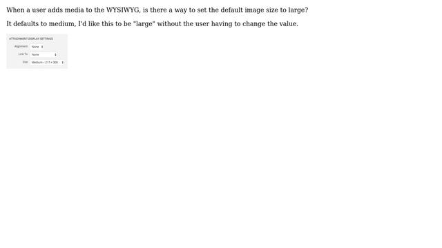 Wordpress: How to set the default embed image size? смотреть онлайн
