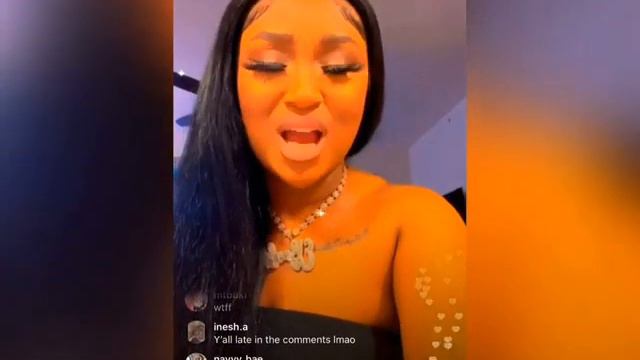 LOVELY PEACHES GOES IG LIVE 2021 TO FLASH 🙀 Erica Banks! Footage Included | Lovelypeachesmusic100 |